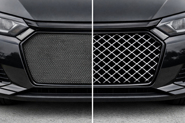 Which aluminum mesh to fit in the grille: fine or coarse Photo 1