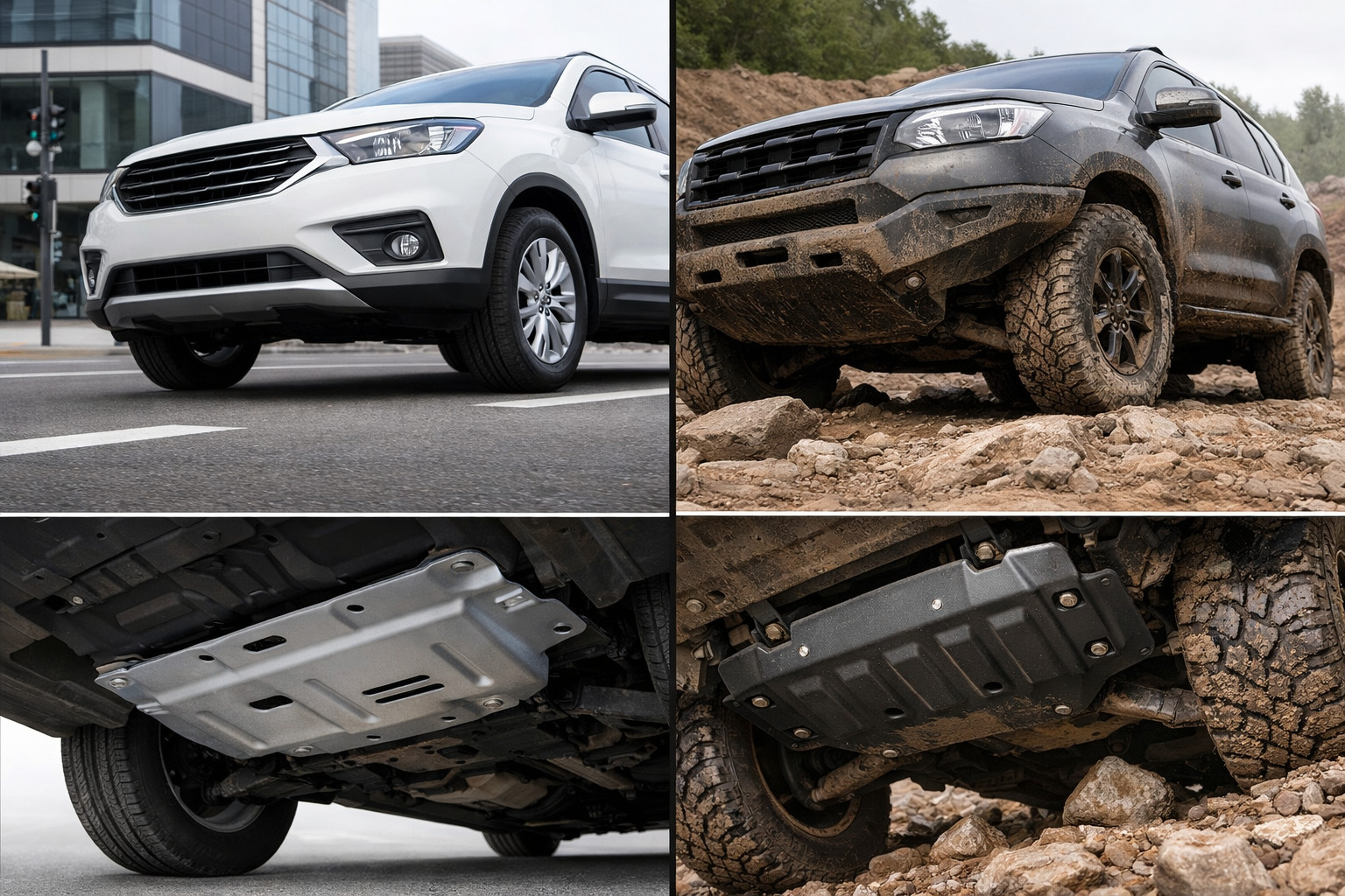 Skid plate for city or off-road: what really differs
