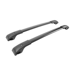Black roof rack cross bars for OEM roof rails (Aluminum) Jeep Cherokee KL 2013- photo 3