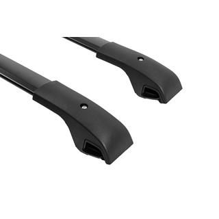 Black roof rack cross bars for OEM roof rails (Aluminum) Jeep Cherokee KL 2013- photo 4