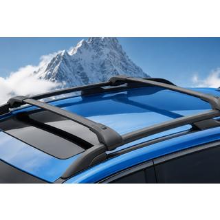 Black roof rack cross bars for OEM roof rails (Aluminum) Subaru Forester 2013-2018