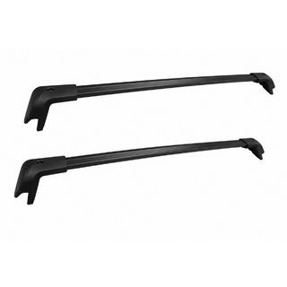 Black roof rack cross bars for OEM roof rails (lockable, aluminum) Ford Explorer 2019-