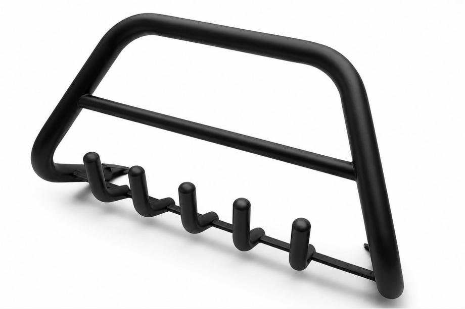 Lada Largus 2012- Front bull bar Black WT003 (stainless steel) Image