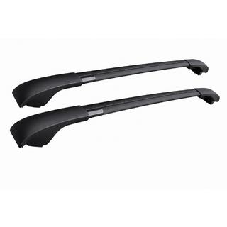 Black roof rack cross bars for OEM roof rails (Aluminum) Jeep Renegade 2014-