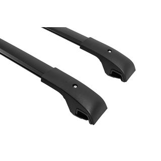 Black roof rack cross bars for OEM roof rails (Aluminum) photo 4