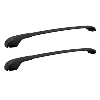 Black roof rack cross bars for OEM roof rails (Aluminum)