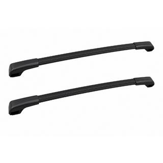 Black roof rack cross bars for OEM roof rails (Aluminum) Subaru Impreza 2011-2016