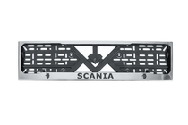 Scania License Plate Frame Chrome (1 pc, Stainless Steel) photo 1