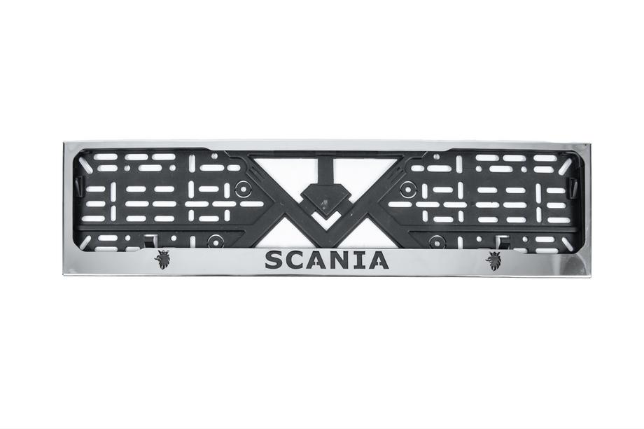 Scania License Plate Frame Chrome (1 pc, Stainless Steel) Image