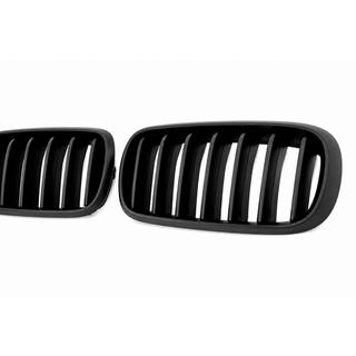 Kidney Grilles 1 Bar (matte black) BMW X6 F16 2014-2019 photo 4