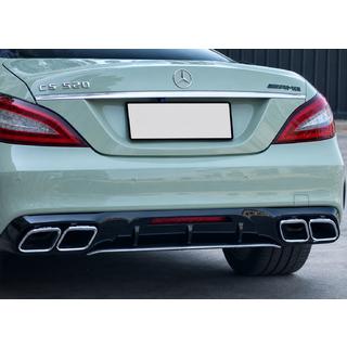 Rear diffuser with chrome exhaust tips (2015-2018, GT63 Design) photo 3