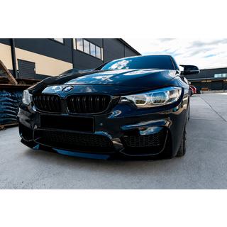 CS-Style Front Bumper Lip (for M4, Gloss Black) BMW 4 Series F32/F33/F36 2012-2020 photo 1