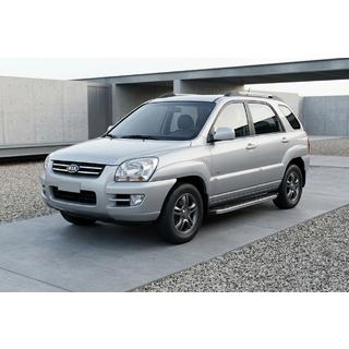 Side Steps BlackLine (2 pcs, Aluminum) Kia Sportage 2004-2010 photo 1