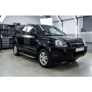 Side Steps BlackLine (2 pcs, Aluminum) Hyundai Tucson JM 2004- photo 1