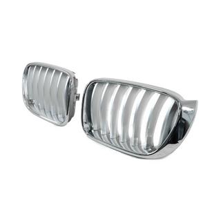1Bar kidney grilles (2014-2018, grey with chrome trim) BMW X3 F25 2011-2018 photo 3