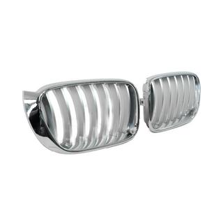 1Bar kidney grilles (2014-2018, grey with chrome trim) BMW X3 F25 2011-2018 photo 4
