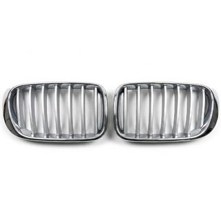 1Bar kidney grilles (2014-2018, grey with chrome trim) BMW X3 F25 2011-2018 photo 1