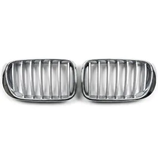 1Bar kidney grilles (2014-2018, grey with chrome trim) photo 1