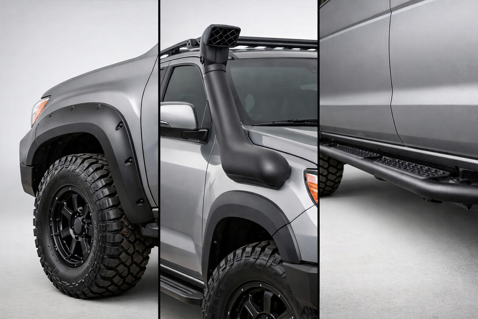 Which off-road accessory first: Bushwackers, snorkel or rock sliders