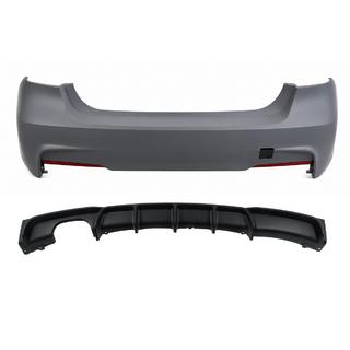 Rear bumper with diffuser for single-side dual exhaust M-Sport (for F30) BMW 3 Series F30/F31 2012-2019