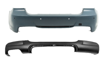 BMW 3 Series E90/E91 2005-2011 Rear bumper with diffuser for single-side dual exhaust M-Sport (for E90 2008-2011) photo 1