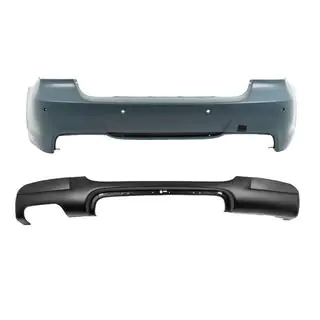 Rear bumper with diffuser for single-side dual exhaust M-Sport (for E90 2008-2011)