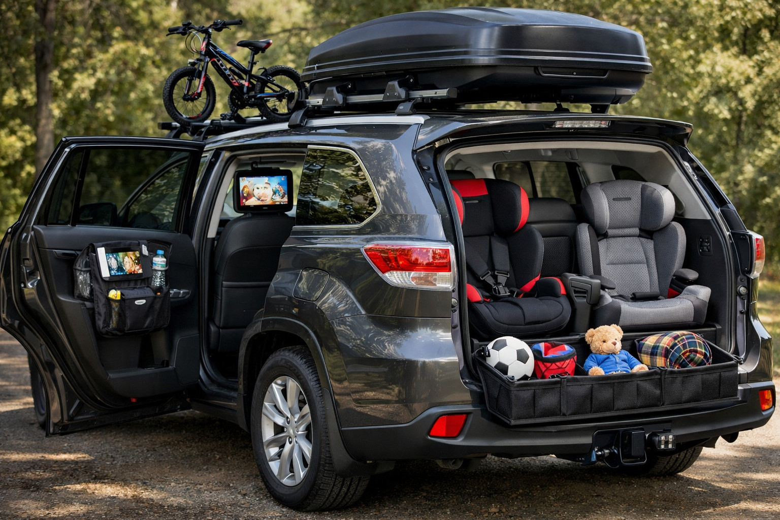 Toyota Highlander 2013-2019: Starter upgrade for kids, luggage and third row