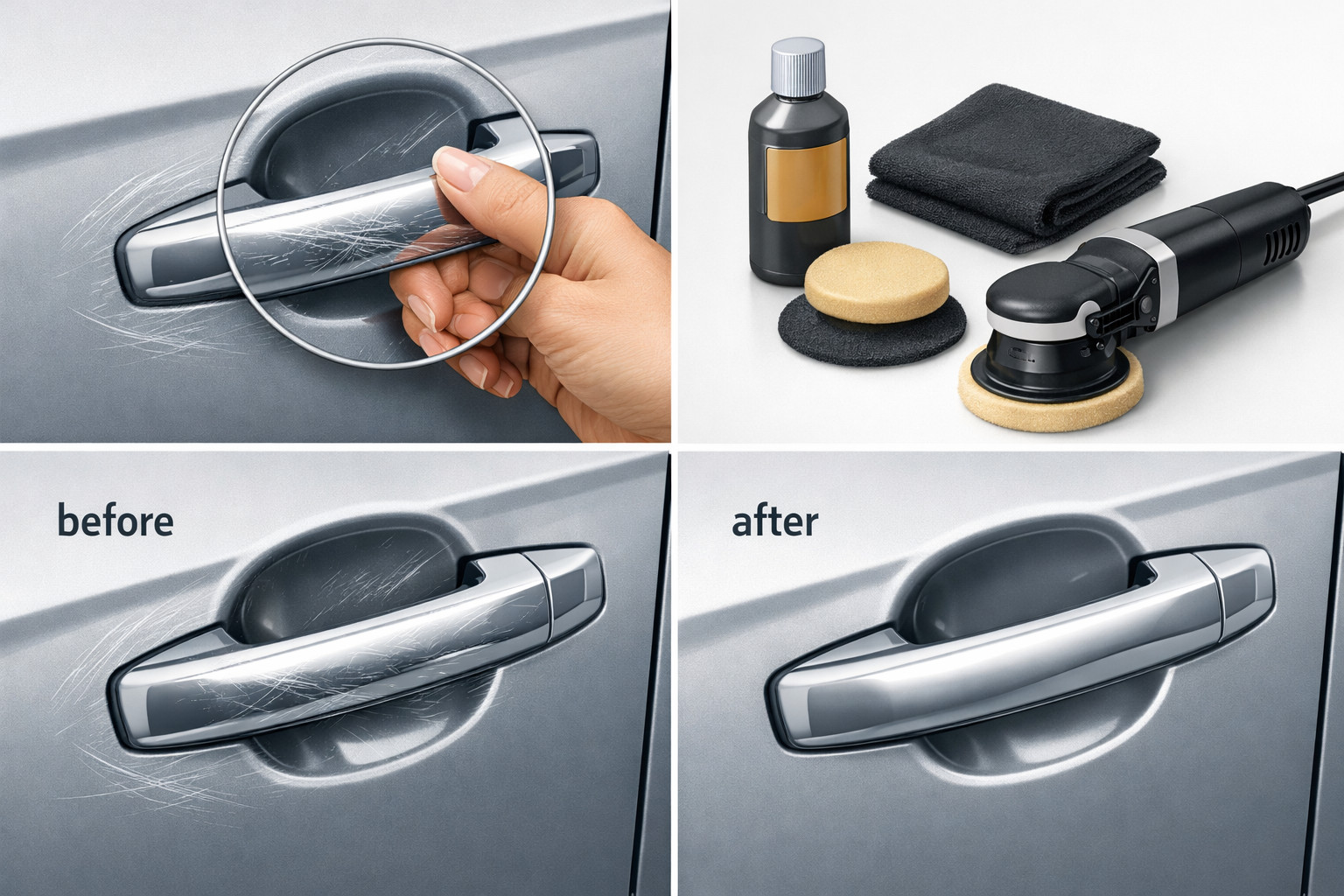Why door handles get scratched so fast and how to hide it