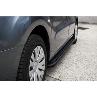 Side steps Premium Black (2 pcs, stainless steel) Citroen Berlingo 2008-2018 photo 1