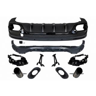 Rear diffuser with exhaust tips (AMG GLB35 2024 design)