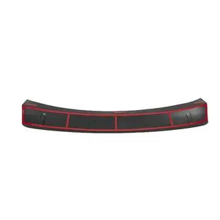EuroCap Rear Bumper Cover (2014-2018, Gloss Black, ABS) photo 4