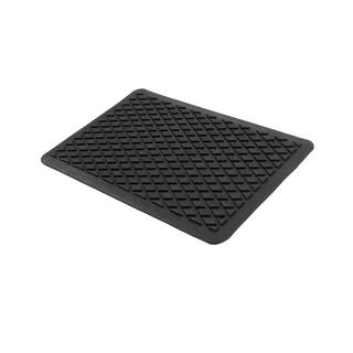 Rubber heel pad for car mats (no mounting plate for self-tapping screw, black) photo 2