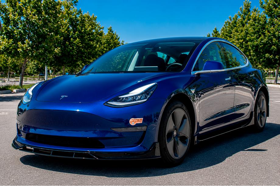 Tesla Model 3 2017- Front bumper lip spoiler Lip Fast (for 2017-2023) Image