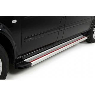 Side Steps Maya Red-Grey (2 pcs, Aluminum) Mercedes Viano 2004-2014