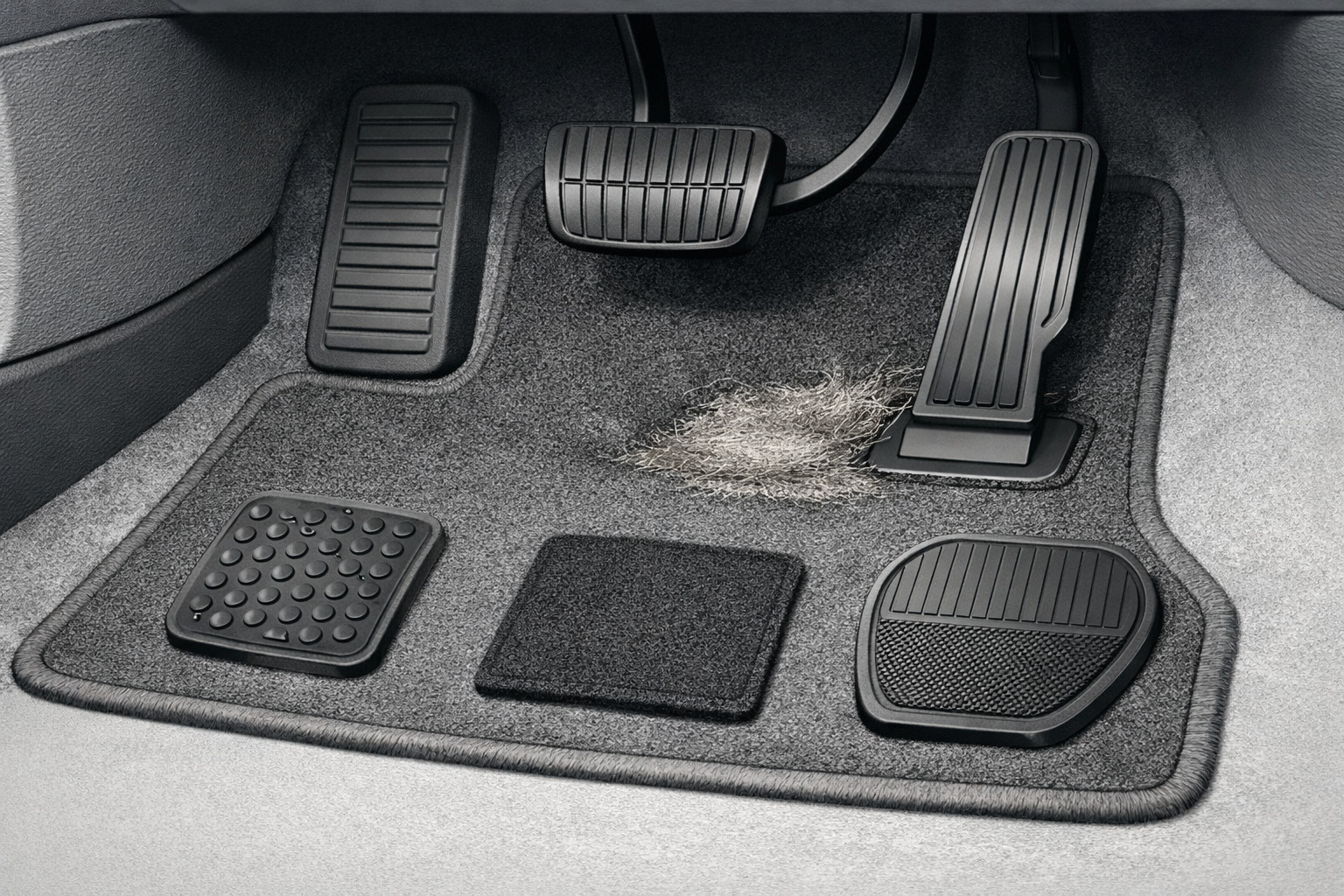What really helps when your heel wears the mat by the pedal