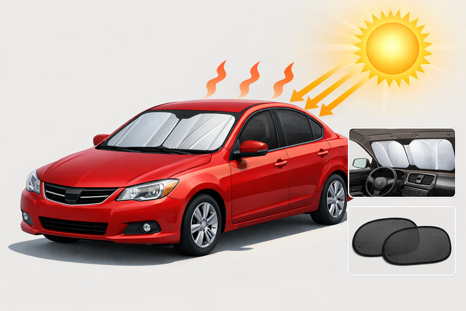 How to choose sun shades if your car often sits in direct sun