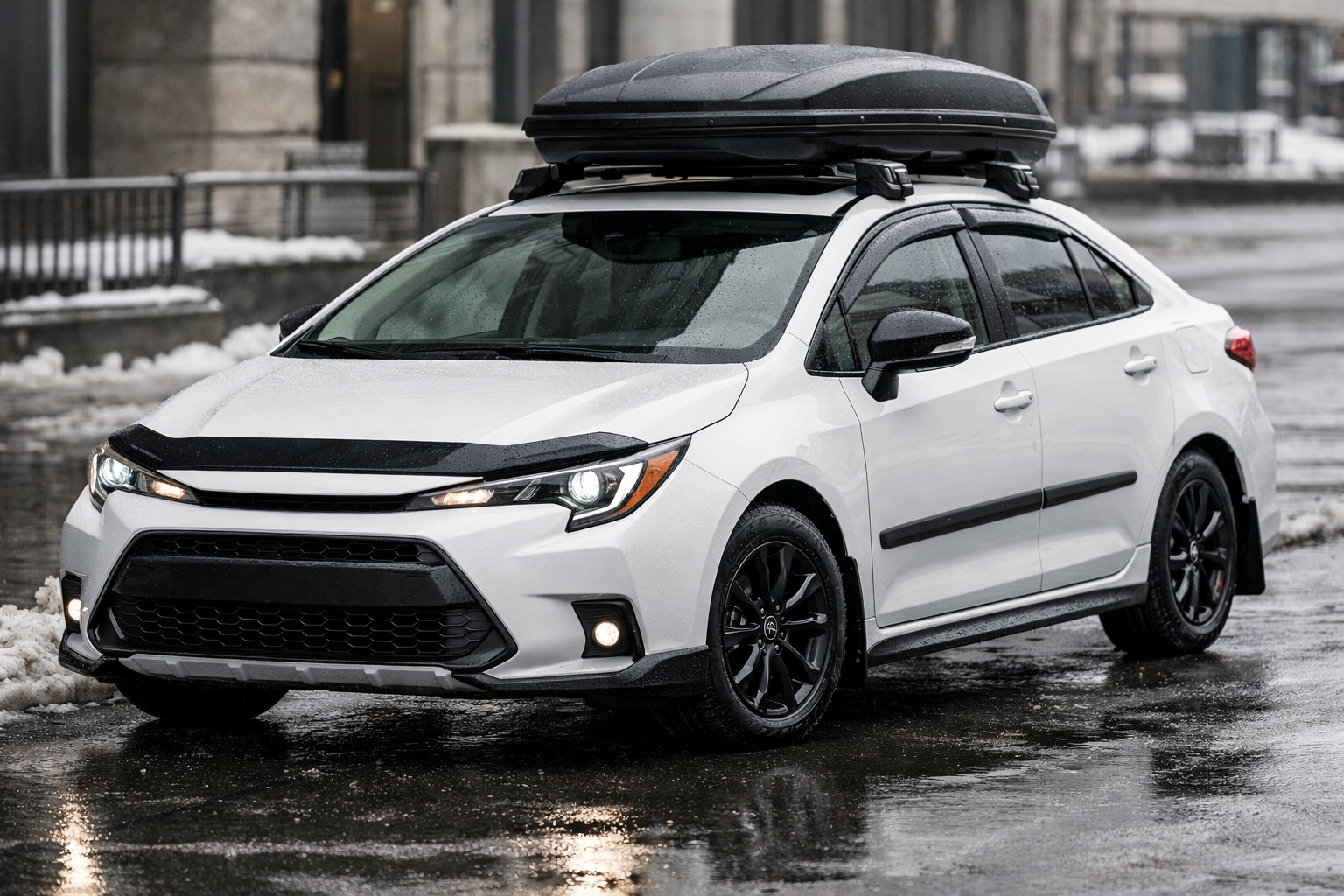 What to fit on a Toyota Corolla 2019+ for city driving in rain and slush