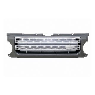 Radiator grille – grey frame / silver mesh