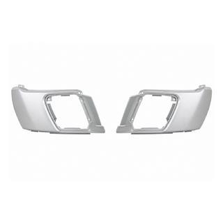 Silver rear bumper exhaust tip trim Dynamic