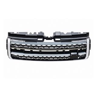Black radiator grille with silver inserts (2016)