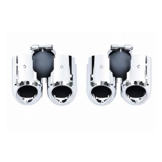 Silver exhaust tip