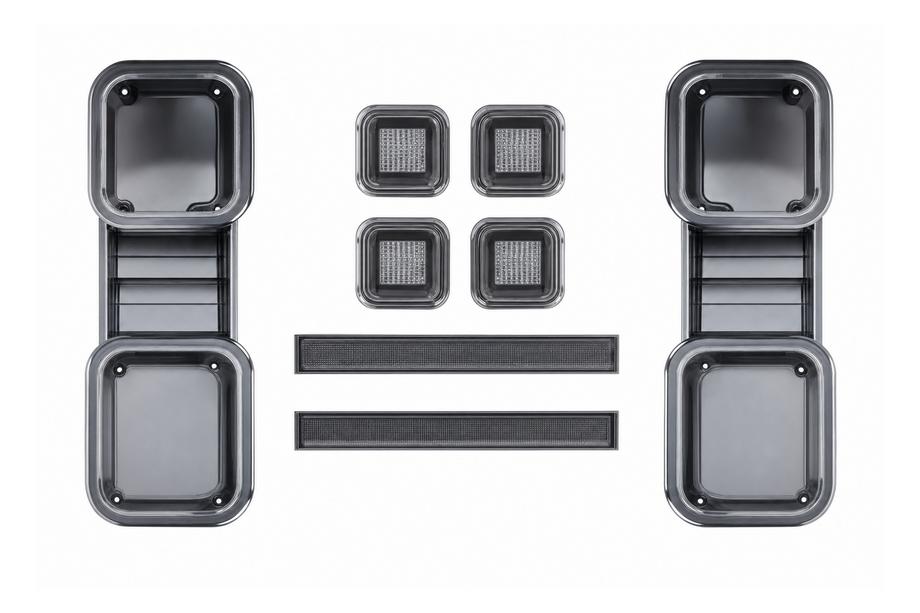 Land Rover Defender 2019- Smoked tail light housings (set of 6 pcs) Image