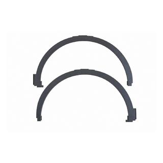 Front fender flare extension without holes