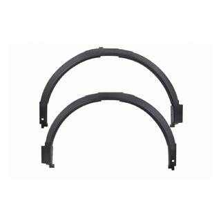 Front fender flare extension with holes