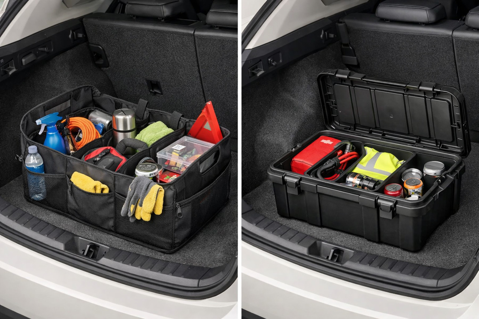 Organizer bag or hard trunk box: which is more practical