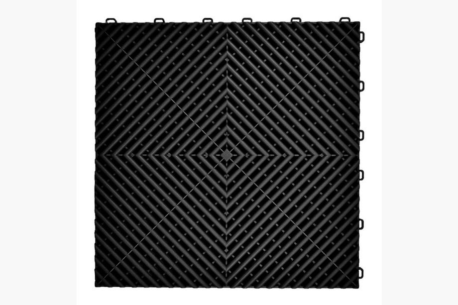 Modular tile P/P (40x40x1.8 cm, black) Image