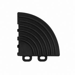 Corner element for modular grille tile P/P (6×6×1.8 cm, black)