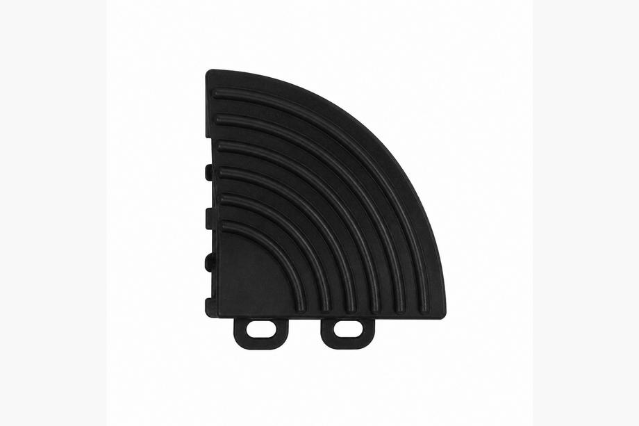 Corner element for modular grille tile P/P (6×6×1.8 cm, black) Image