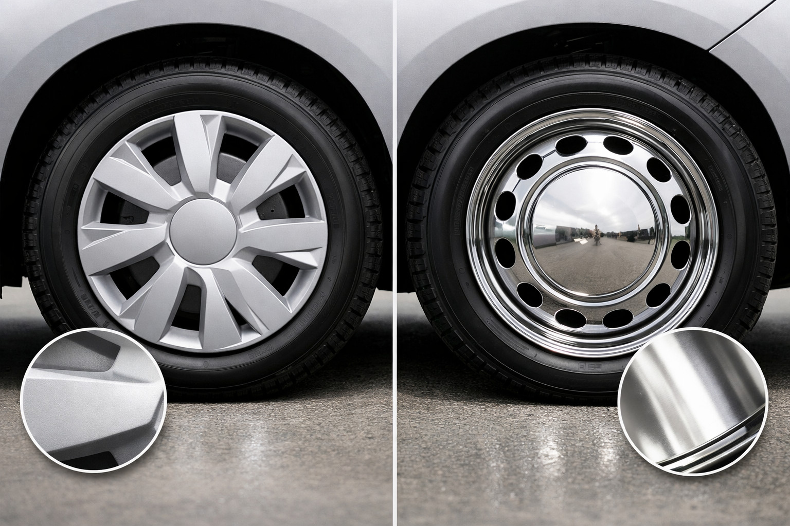 Which is better: plastic or stainless steel wheel covers
