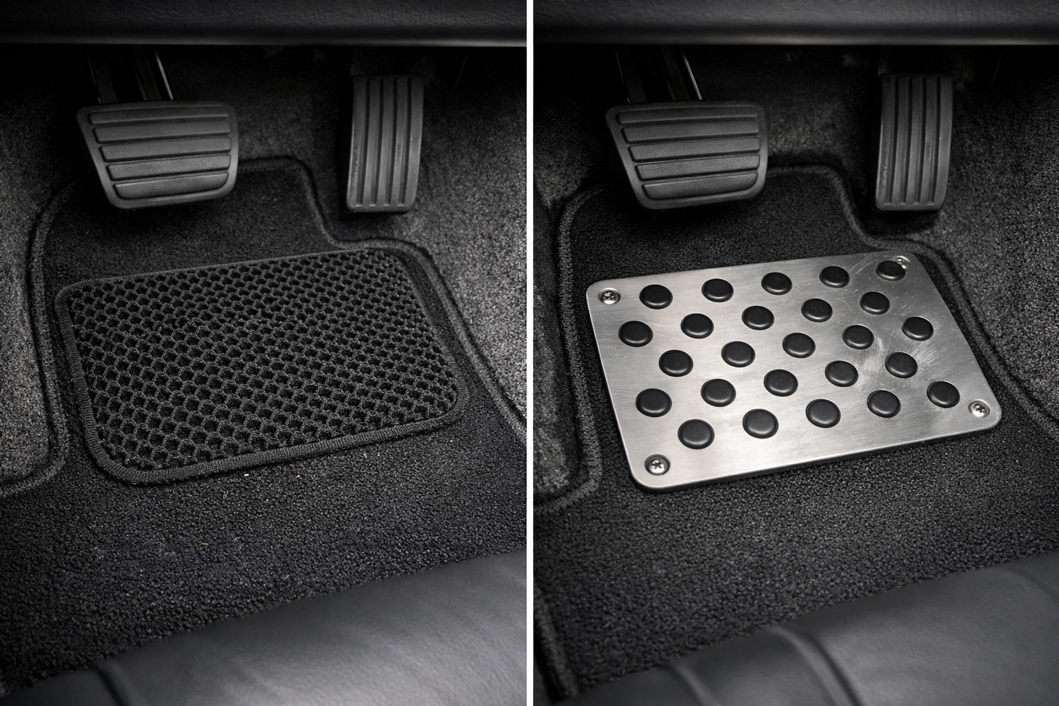 EVA or aluminum heel pad: which is more practical for driver mats